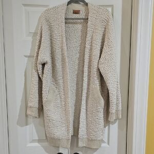 EUC-POL Cream Textured Women's Cardigan